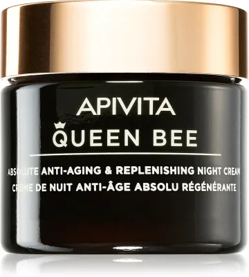 Apivita Queen Bee Night Cream - Крем для лица укрепляющий на ночь против морщин, 50 мл