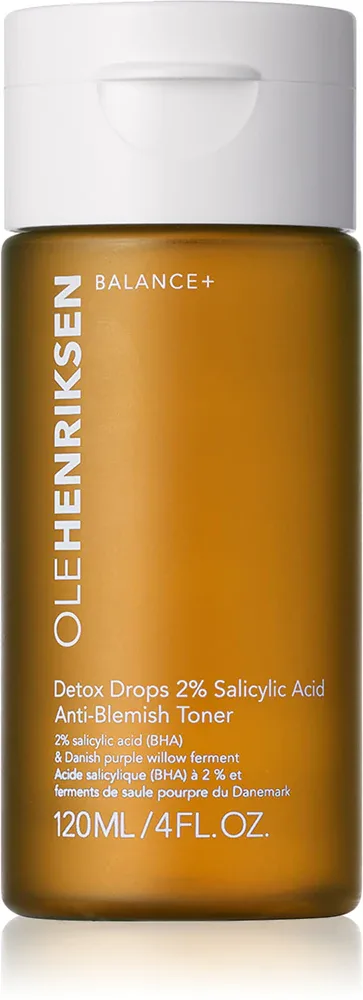 OLEHENRIKSEN Balance+ Detox Drops 2% Salicylic Acid Toner - Тоник для лица с салициловой кислотой, 120 мл