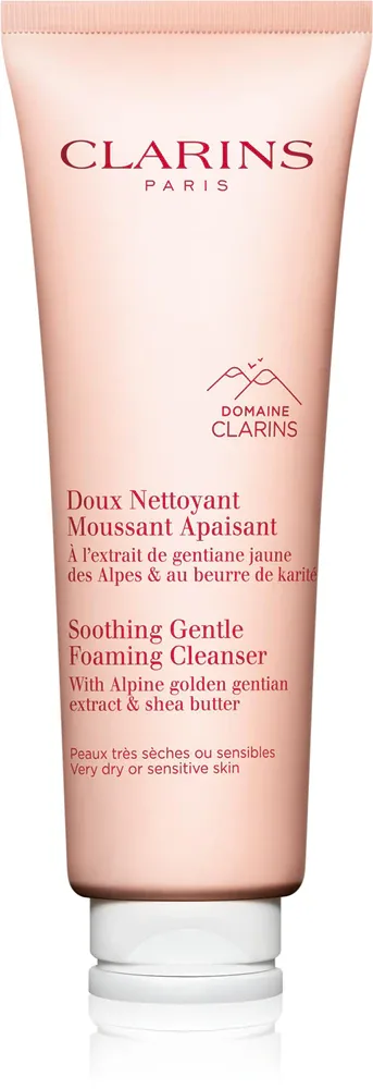 Clarins Cleansing Soothing Gentle Foaming Cleanser - Нежная пенка для снятия макияжа с успокаивающим действием, 125 мл