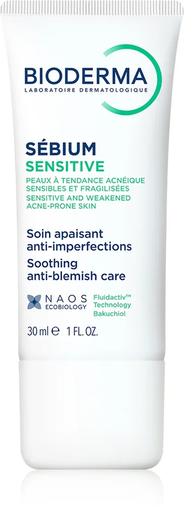 Bioderma Sebium Sensitive - Интенсивный увлажняющий и успокаивающий крем для сухой и раздраженной кожи после лечения акне, 30 мл