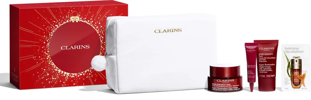 Clarins Super Restorative Holiday Season - Подарочный набор для лица