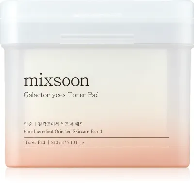 mixsoon Galactomyces Toner Pad - Тоник для лица для эффекта осветления и смягчения кожи, 60 шт
