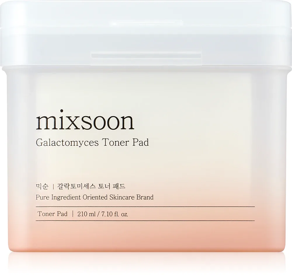 mixsoon Galactomyces Toner Pad - Тоник для лица для эффекта осветления и смягчения кожи, 60 шт