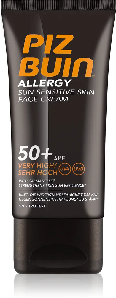 Piz Buin Allergy - Крем для загара лица SPF 50+, 50 мл
