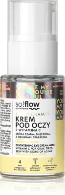 so!flow Brightening Eye Cream With Vitamin C - Очищающий и осветляющий крем для глаз с витамином C, 15 мл