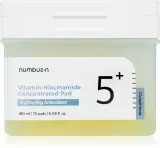 Numbuzin No. 5 Glutathione Vitamin Concentrated Toner Pad - Тоник для лица для осветления и увлажнения, 70 шт — фото 1