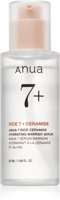 Anua Rice 7 Ceramide Hydrating Barrier Serum - Интенсивное увлажняющее сыворотка для лица, восстанавливающая защитный барьер кожи, 50 мл
