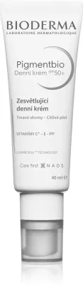 Bioderma Pigmentbio Daily Care SPF 50+ - Осветляющий крем от пигментных пятен SPF 50+, 40 мл