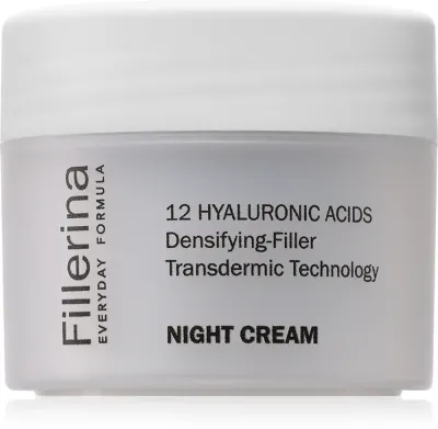 Fillerina Everyday Formula Night Cream - Крем для лица на ночь с гиалуроновой кислотой, 50 мл