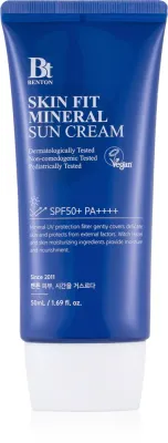 Benton Skin Fit Mineral - Минеральный флюид для загара лица SPF 50+, 50 мл