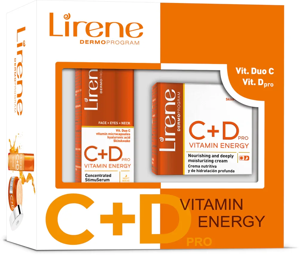 Lirene C+D PRO Vitamin Energy - Подарочный набор для всех типов кожи для женщин