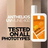La Roche-Posay Anthelios UVMUNE 400 Invisible Fluid - Ультралегкий защитный флюид SPF 50+, 50 мл — фото 6