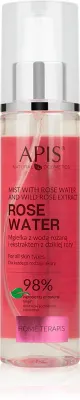 Apis Natural Cosmetics Rose Water - Спрей для лица с розовой водой, 150 мл