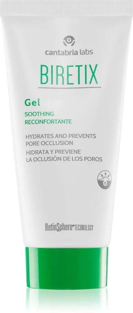 Biretix Treat Soothing Gel - Крем для лица - гель для смягчения кожи с прыщами, 50 мл