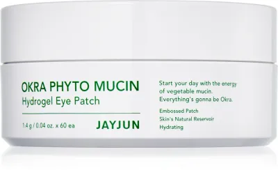 Jayjun Okra Phyto Mucin - Гидрогелевая маска для глаз, 60 шт