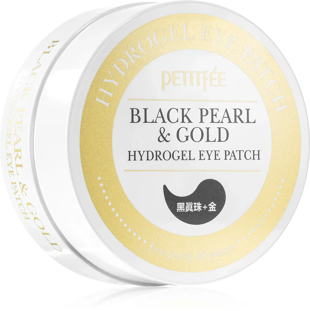 Petitfee Black Pearl & Gold - Гидрогелевая маска для глаз, 60 шт