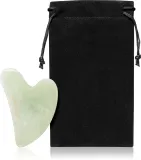 Массажёр для лица KORIKA Tools Gua Sha Green Jade Stone из зелёного нефрита, для лица и шеи, 1 шт — фото 2