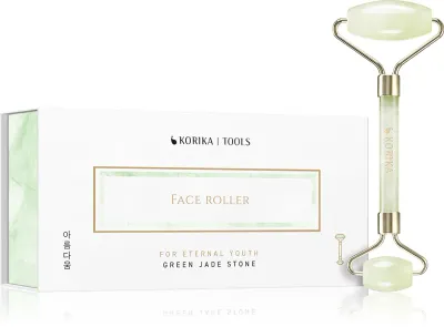 KORIKA Tools Face Roller Green Jade Stone - ролик для массажа лица