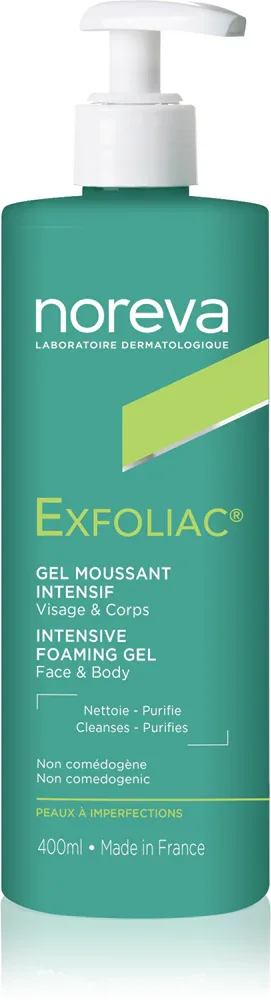 Noreva Exfoliac Intensive Foaming Gel - Пенящийся очищающий гель против несовершенств кожи