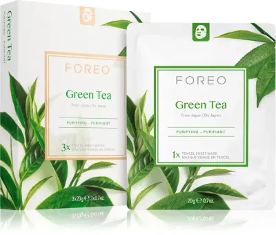 FOREO Farm to Face Sheet Mask Green Tea - Маска в тканевом покрытии для смешанной кожи - ОЗОН, 3 г