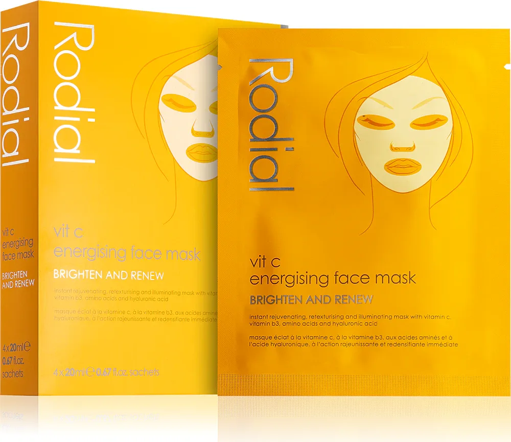 Rodial Vit C Energising Face Mask - Крем для лица, осветляющий и придающий коже жизненную силу с витамином C, 20 мл