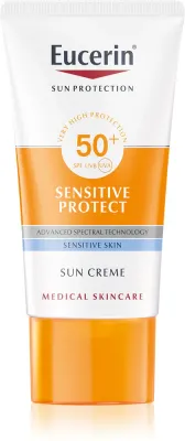 Eucerin Sun Sensitive Protect - Защитный крем для лица SPF 50+, 50 мл