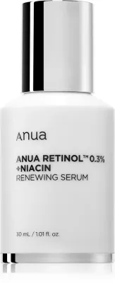 Anua Retinol 0.3% + Niacin Renewing Serum - Ночное регенерирующее сыворотка для лица от расширенных пор и морщин, 30 мл