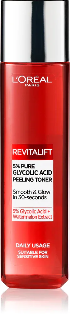 L’Oreal Paris Revitalift - Тоник для лица с эксфолирующим и очищающим действием, 180 мл