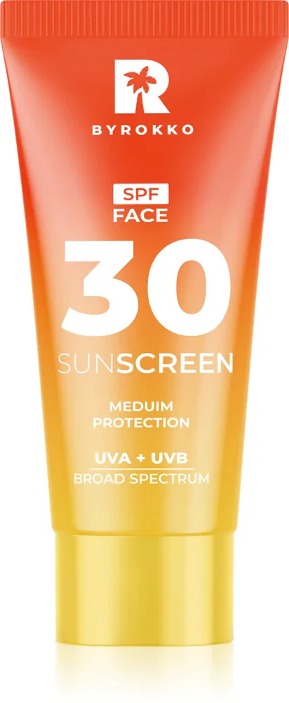 BYROKKO Sunscreen - Крем для загара лица SPF 30, 50 мл