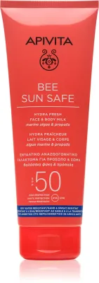 Apivita Bee Sun Safe Hydra Fresh Milk SPF50 - Молочко для загара для лица и тела SPF 50