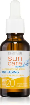 FlosLek Laboratorium Sun Care Derma Sun Drops - Сыворотка против морщин SPF20, 30 мл