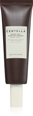 SKIN1004 Madagascar Centella Probio-Cica Glow Sun Ampoule - Защитная сыворотка, восстанавливающая защитный барьер кожи SPF 50+, 50 мл