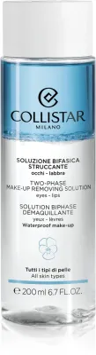 Collistar Cleansers Two-phase Make-up Removing Solution Eyes-Lips - Двухфазное средство для снятия водостойкого макияжа с глаз и губ, 200 мл