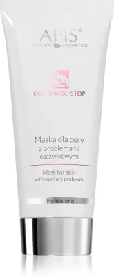 Apis Natural Cosmetics Couperose-Stop - Деликатная кремовая маска для чувствительной кожи с предрасположенностью к пигментации, 200 мл