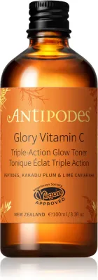 Antipodes Glory Vitamin C Triple-Action Glow Toner - Осветляющий тоник для выравнивания тона кожи, 100 мл