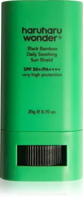 Haruharu Wonder Black Bamboo Daily Soothing Sun Shield - Солнцезащитный крем в стике с успокаивающим действием SPF 50+, 20 г