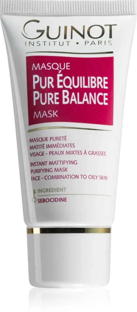 Guinot Pure Balance - Маска для лица, очищающая, уменьшающая себум и поры, 50 мл