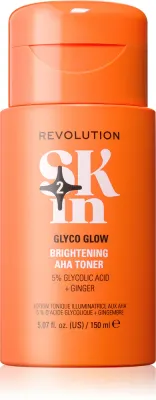 Revolution Skincare Be Bright Glow 5% Glycolic Acid Brightening AHA Toner - Тоник осветляющий, 150 мл