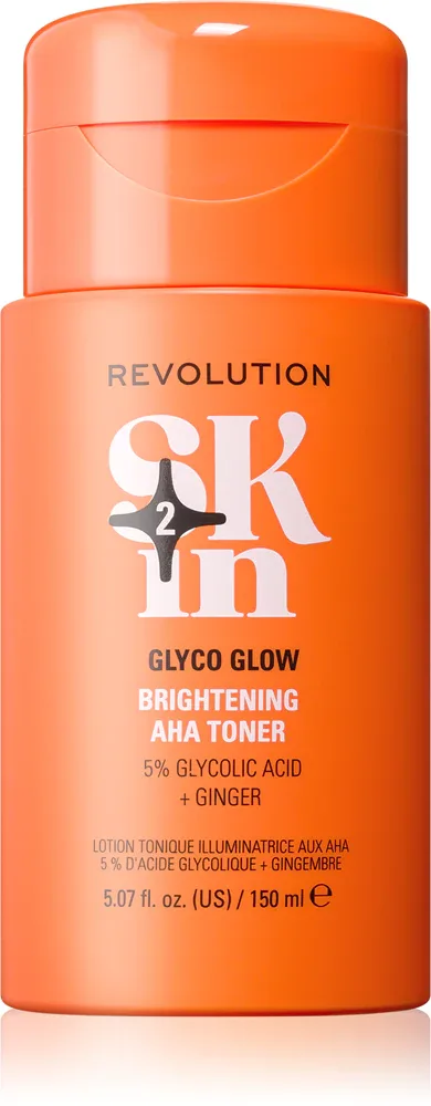 Revolution Skincare Be Bright Glow 5% Glycolic Acid Brightening AHA Toner - Тоник осветляющий, 150 мл