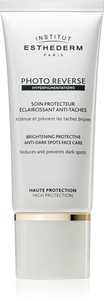 Institut Esthederm Photo Reverse Brightening Protective Anti-Dark Spots Face Care - Осветляющий уход с защитой от пигментных пятен с высокой защитой от УФ-лучей SPF 50+, 50 мл