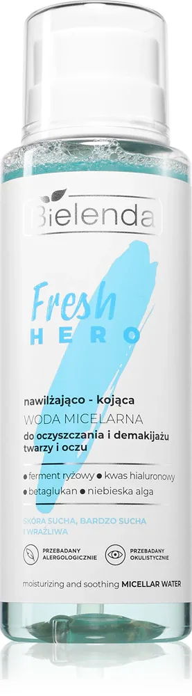 Bielenda Fresh Hero - Успокаивающий увлажняющий мицеллярный гель, 400 мл