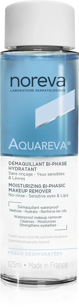 Noreva Aquareva Moisturizing Bi-Phasic Makeup Remover - Двухфазное средство для снятия макияжа, 125 мл