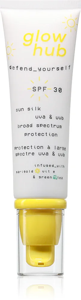 Glow Hub Sun Silk - Крем для загара лица SPF 30, 50 мл