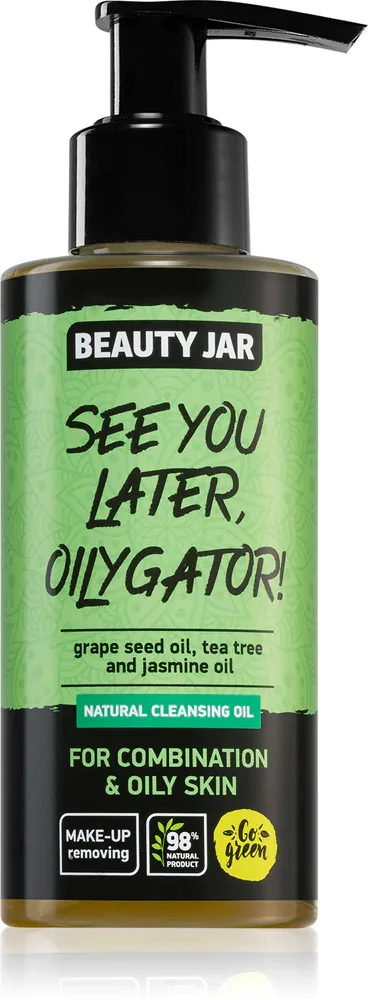 Beauty Jar See You Later, Oilygater! - Масло очищающее для демакияжа для жирной и комбинированной кожи, 150 мл