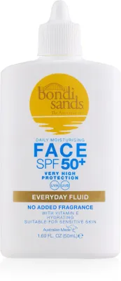Bondi Sands SPF 50+ Everyday Face Fluid - Солнцезащитный флюид для лица SPF 50+, 50 мл