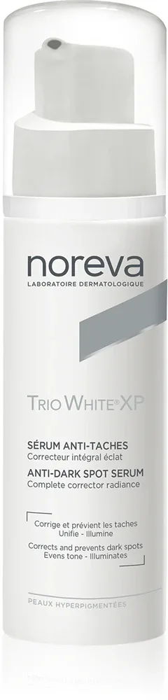Noreva Trio White XP Anti-Dark Spot Serum - Сыворотка для лица, корректирующая отбеливающая, 30 мл