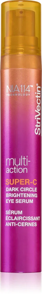 StriVectin Multi-Action Super-C Dark Circle Brightening - Сыворотка для глаз против отеков и морщин с витамином C, 15 мл