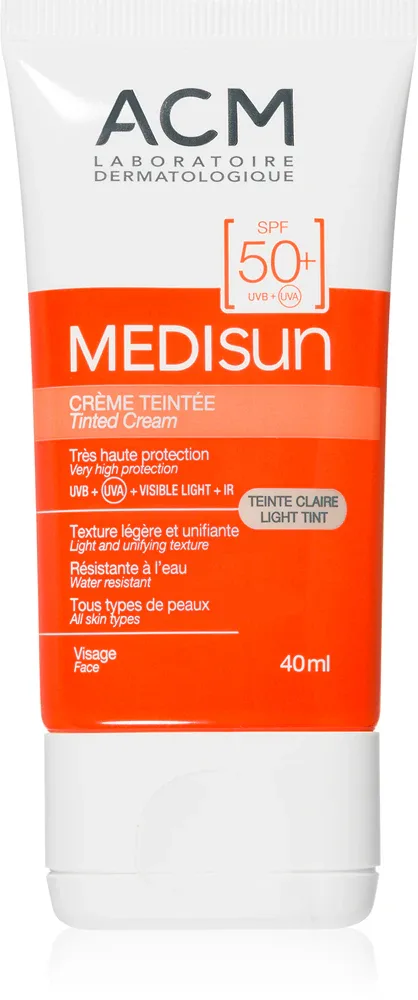 ACM Medisun - Защитный крем SPF 50+, 40 мл, оттенок Light