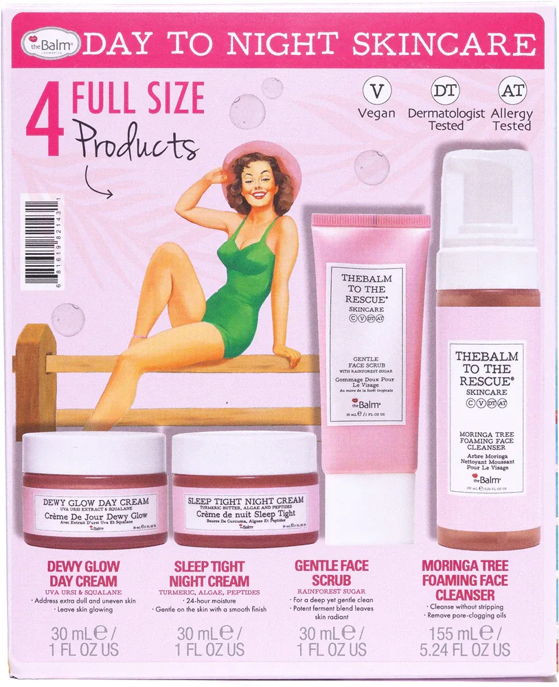 theBalm To The Rescue Skincare Collection - Подарочный набор для утра и вечера, 1 шт
