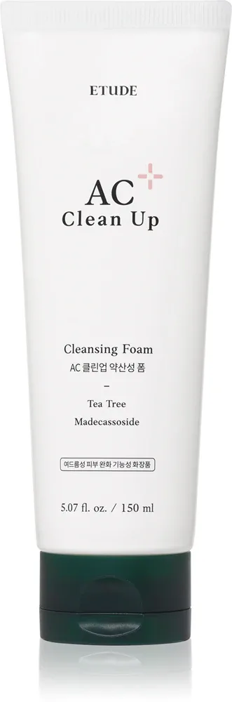 ETUDE AC Clean Up Cleansing Foam - Очищающая пенка для проблемной кожи, 150 мл